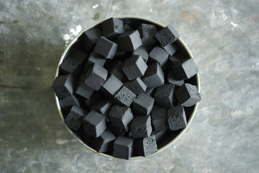 how to make charcoal briquette with tapioca starch