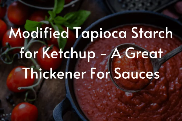 Modified Tapioca Starch for Ketchup - A Great Thickener For Sauces