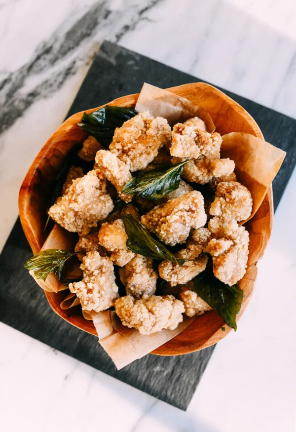 Fried Chicken with Granulated Tapioca Starch 